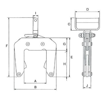 ECHS-150 コンクリート吊クランプ イーグルクランプ 荷重(最小～最大