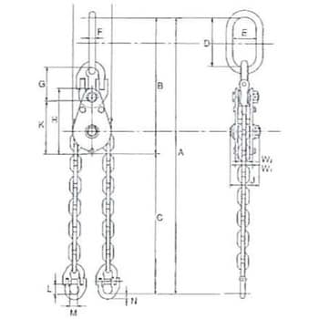 EQF-6 チェーンバランサー 1個 イーグルクランプ 【通販サイトMonotaRO】