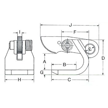 HO-500 水平吊クランプ 1個 イーグルクランプ 【通販サイトMonotaRO】