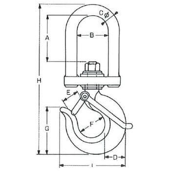 IHM-5 絶縁つりフック 1個 イーグルクランプ 【通販サイトMonotaRO】