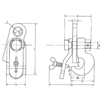 SP-1 シートパイルクランプ イーグルクランプ 荷重(最大)1000kg