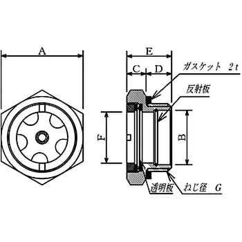 1-1/2 M形オイルゲージ 1個 家原ライト工業 【通販サイトMonotaRO】