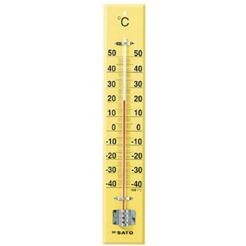 大型木製寒暖計 -40～50℃(45cm) 佐藤計量器製作所