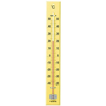 1530-20 大型木製寒暖計 -40～50℃(60cm) 佐藤計量器製作所 棒状温度計