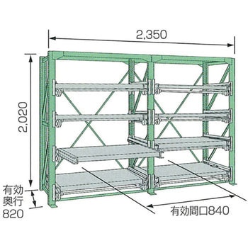KDS スライドラック ムラテックKDS