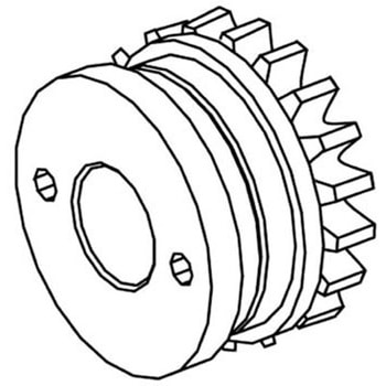 駆動プーリー組品 0．8mm 白光