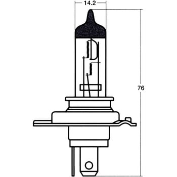 14-0190 ハロゲンランプ H4 24V STANLEY(スタンレー電気) 1個 14-0190 - 【通販モノタロウ】