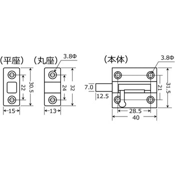 ステン丸棒ラッチ WAKI(和気産業)