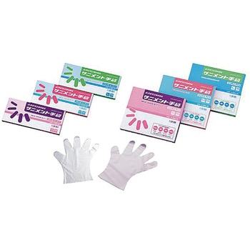 サニメント手袋  (PE・厚手タイプ) アズワン