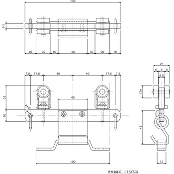 吊金具C 岡田装飾金物