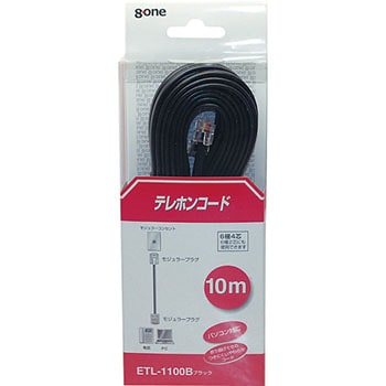 ETL-1100B �e���z���R�[�h �G�C�g���� �p�\�R���Ή� NTT�d�l �u���b�N�F �R�[�h��10m 1�� ETL-1100B 09900294