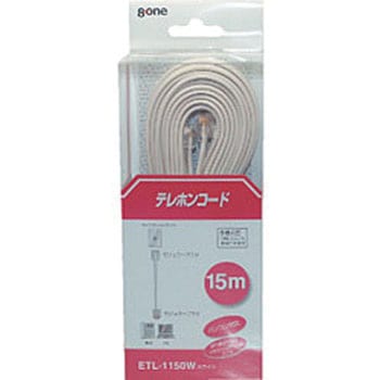 ETL-1150W �e���z���R�[�h �G�C�g���� �p�\�R���Ή� NTT�d�l �z���C�g�F �R�[�h��15m 1�� ETL-1150W 09900328