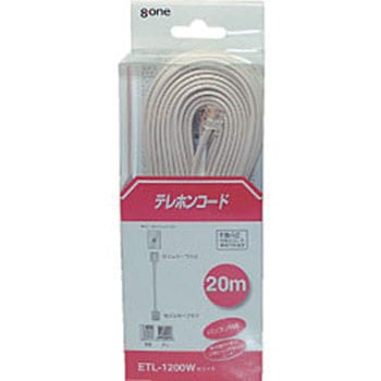 ETL-1200W �e���z���R�[�h �G�C�g���� �p�\�R���Ή� NTT�d�l �z���C�g�F �R�[�h��20m 1�� ETL-1200W 09900346