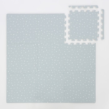 【抗菌加工】約30cmテラゾー柄ジョイントマット9枚セット グレー ユノックス