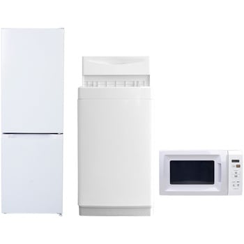 【家電セット】3点セット (157L冷蔵庫 6kg洗濯機 電子レンジ) YAMAZEN(山善)