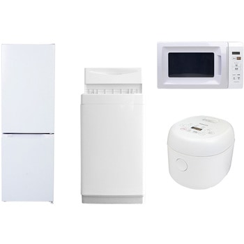 【家電セット】4点セット (157L冷蔵庫 6kg洗濯機 電子レンジ 3合炊き炊飯器) YAMAZEN(山善)