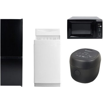 【家電セット】4点セット (157L冷蔵庫 6kg洗濯機 電子レンジ 3合炊き炊飯器) YAMAZEN(山善)