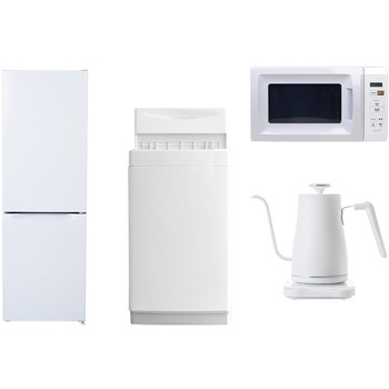 【家電セット】4点セット (6kg洗濯機 157L冷蔵庫 電子レンジ 温調ケトル) YAMAZEN(山善)