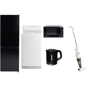 【家電セット】5点セット (6kg洗濯機 157L冷蔵庫 電子レンジ 電気ケトル スティッククリーナー) YAMAZEN(山善)