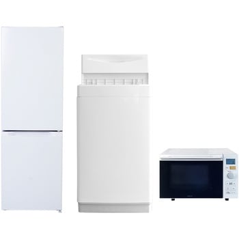 【家電セット】3点セット (6kg洗濯機 157L冷蔵庫 オーブンレンジ) YAMAZEN(山善)