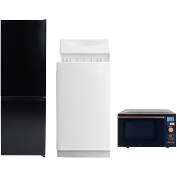 【家電セット】3点セット (6kg洗濯機 157L冷蔵庫 オーブンレンジ) YAMAZEN(山善)