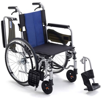 BAL-R3 多機能車いす 自走型 ブルー(A-2)ナイロン 40 ミキ