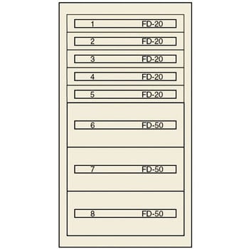 □ヴィドマー ファインキャビネットFC-250L-IV(塗装色:アイボリー