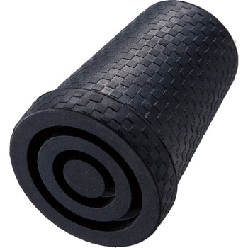 杖先ゴム 交換用(格子柄) 黒 17Φ ケイホスピア