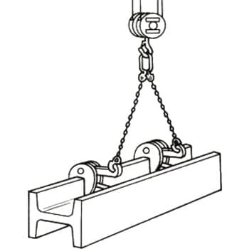 AC-1-4-25 形鋼縦つり用クランプ AC-1t(4-25) イーグルクランプ ISO9001認証取得工場製 荷重200～1000kg -  【通販モノタロウ】