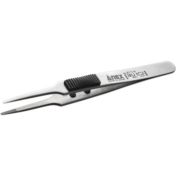 ラバーグリップ付ステンレスピンセット ストレート ANEX