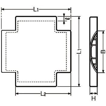 ワゴンモール(薄型)付属品 クロス 未来工業