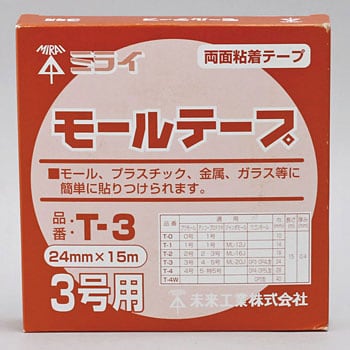 T-3 モールテープ 1巻 未来工業 【通販サイトMonotaRO】