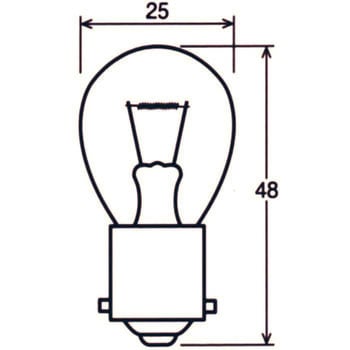 シングル球S25/BA15s 12V(ブリスターパック) STANLEY(スタンレー電気)