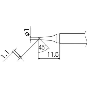 こて先 1BC型 白光 はんだごて替コテ先 【通販モノタロウ】