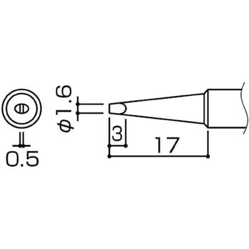 こて先 1．6D型 10本入 HAKKO(白光)