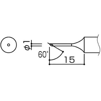 T4-1C こて先 1C型 10本入 1個 白光 【通販モノタロウ】