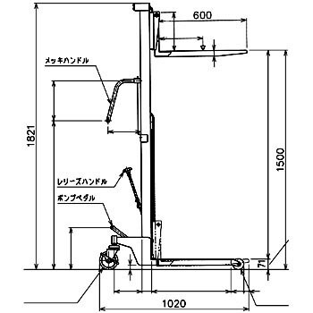 GLF-H200-15 ゴールドリフター(マスト型) 1台 東正車輛 【通販サイト