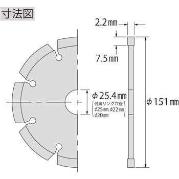 SL150A ダイヤモンドホイール NEWレーザー(乾式) 1枚 ロブスター