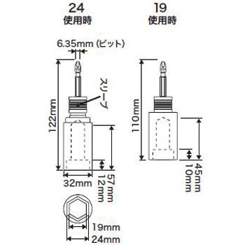 TSK-W1924 タジマソケット ダブル 1個 タジマツール(TJMデザイン