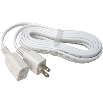 延長コード 電源延長コード 2P-2P 1個口 ホワイト