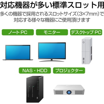 セキュリティワイヤー (長さ1.7m/径3.8mm) 4桁ダイヤル式 ESL-37 セキュリティケーブル パソコン - エレコム