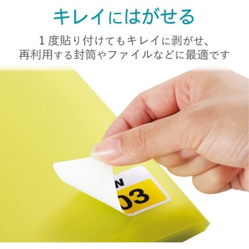 フリーカットラベル スーパーファイン ハイグレード紙 再剥離タイプ エレコム