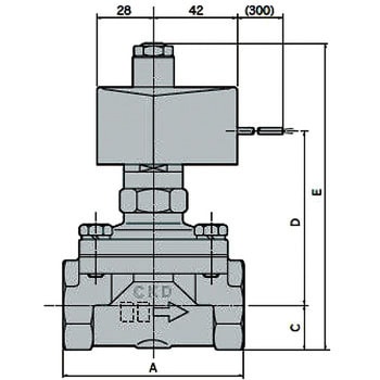 ADK12-15A-03A-AC200V パイロットキック式2ポート電磁弁 通電時閉形