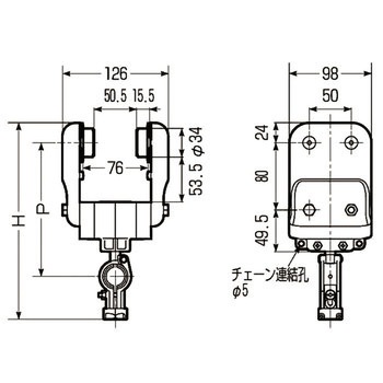 ケーブルカッシャー(C型綱用80BWM型) 未来工業