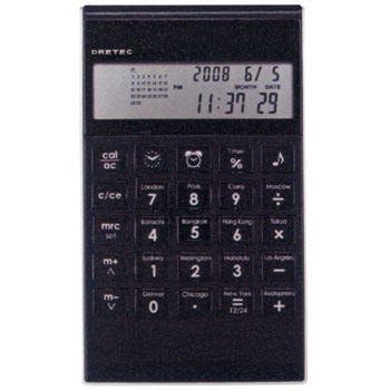 ワールドタイムカリキュレーター ドリテック 一般電卓 【通販モノタロウ】