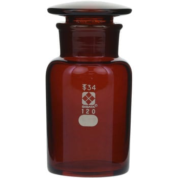 独特の上品 【柴田科学】試薬びん 広口 茶褐色 3L 017060-3000 自由