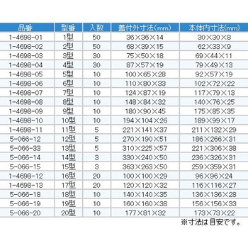 スチロール角型ケース アズワン