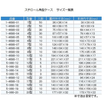スチロール角型ケース アズワン