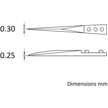 セラミックピンセット交換用チップ Ideal-Tek