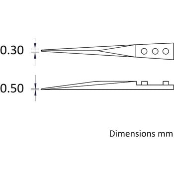セラミックピンセット交換用チップ Ideal-Tek